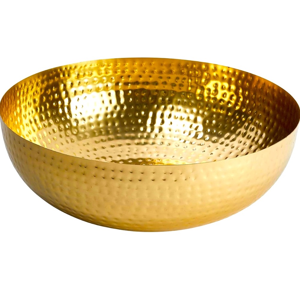 Hammered metal bowl